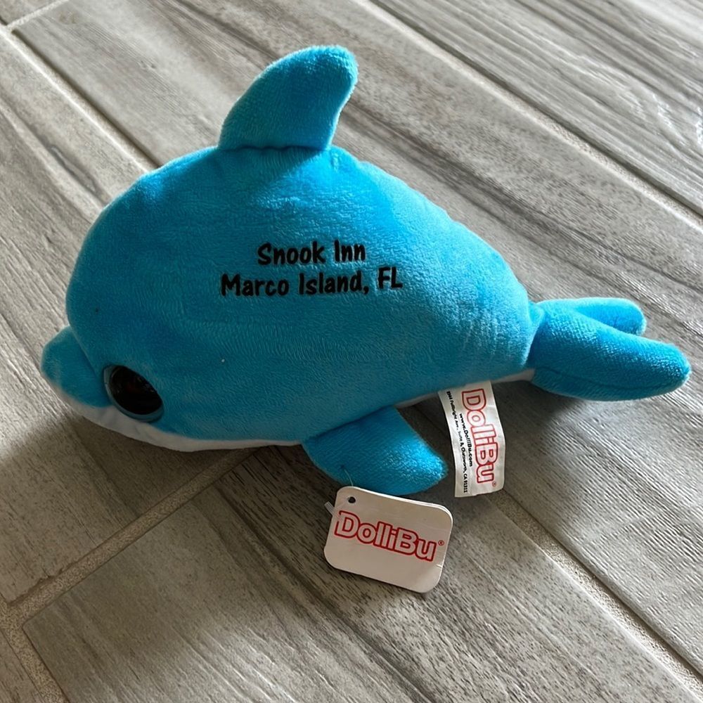 Dolphin Plush Blue Marine Stuffed Animal Toy